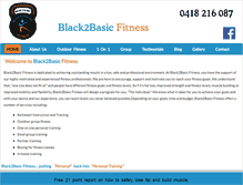 Tablet Screenshot of black2basicfitness.com